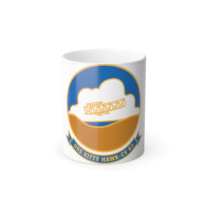 USS Kitty Hawk CV 63 (U.S. Navy) Color Changing Mug 11oz-11oz-Go Mug Yourself