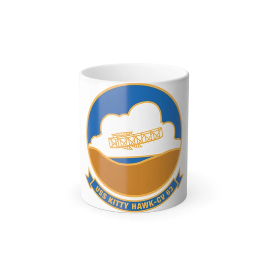 USS Kitty Hawk CV 63 (U.S. Navy) Color Changing Mug 11oz-11oz-Go Mug Yourself