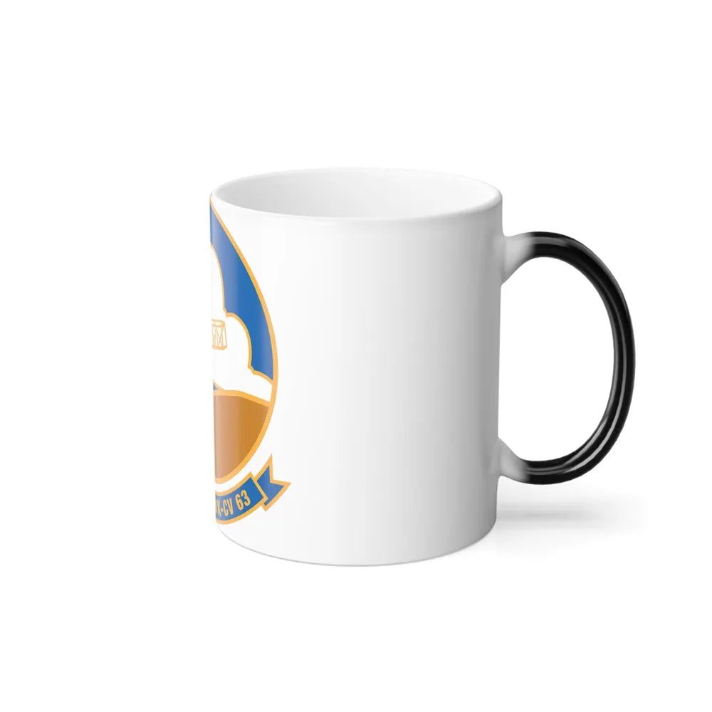 USS Kitty Hawk CV 63 (U.S. Navy) Color Changing Mug 11oz-Go Mug Yourself