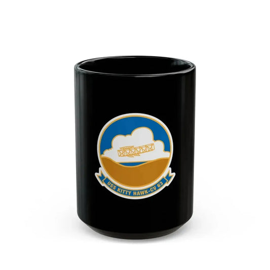 USS Kitty Hawk CV 63 (U.S. Navy) Black Coffee Mug 15oz - Go Mug Yourself