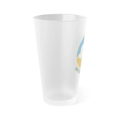 USS Kitty Hawk CV 63 (U.S. Navy) Frosted Pint Glass 16oz - Go Mug Yourself