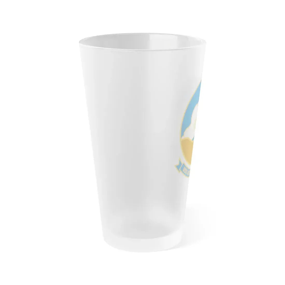 USS Kitty Hawk CV 63 (U.S. Navy) Frosted Pint Glass 16oz - Go Mug Yourself
