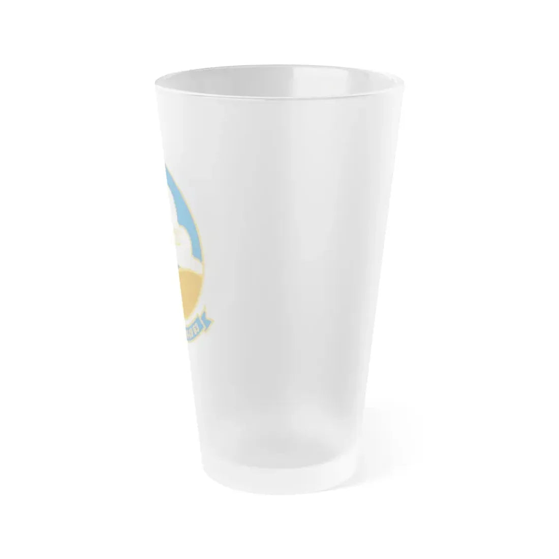 USS Kitty Hawk CV 63 (U.S. Navy) Frosted Pint Glass 16oz - Go Mug Yourself