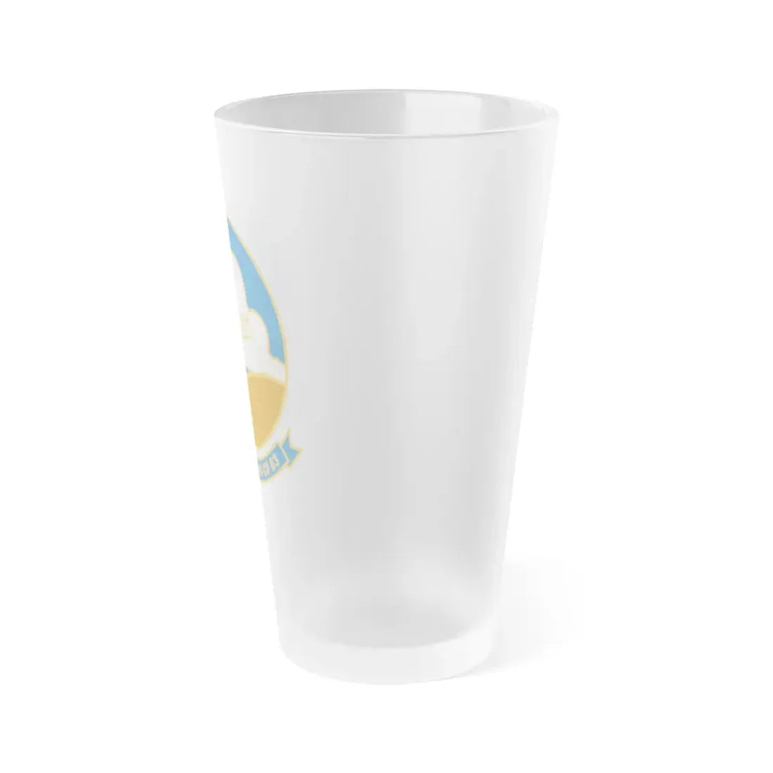 USS Kitty Hawk CV 63 (U.S. Navy) Frosted Pint Glass 16oz - Go Mug Yourself