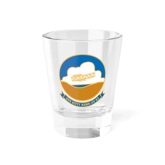 USS Kitty Hawk CV 63 (U.S. Navy) Shot Glass 1.5oz 1.5oz - Go Mug Yourself