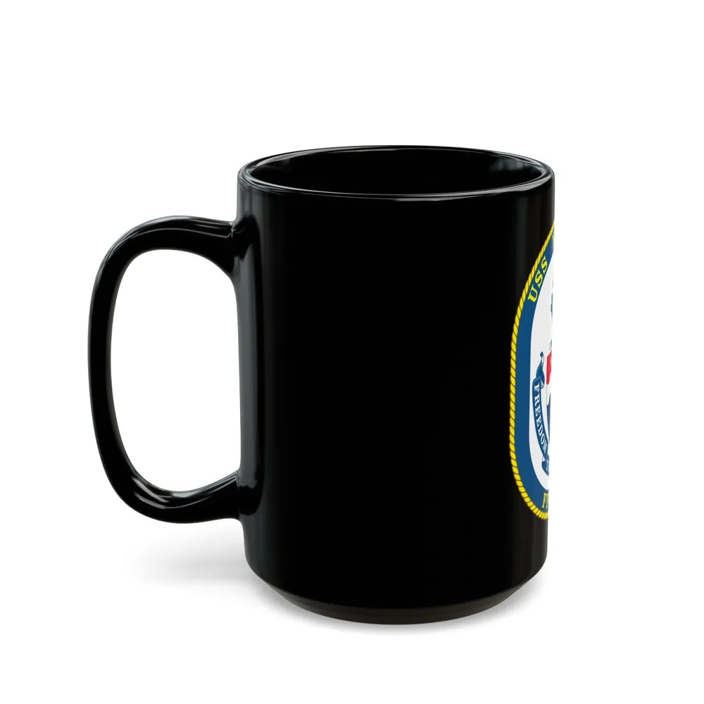 USS Klakring FFG 42 (U.S. Navy) Black Coffee Mug-Go Mug Yourself