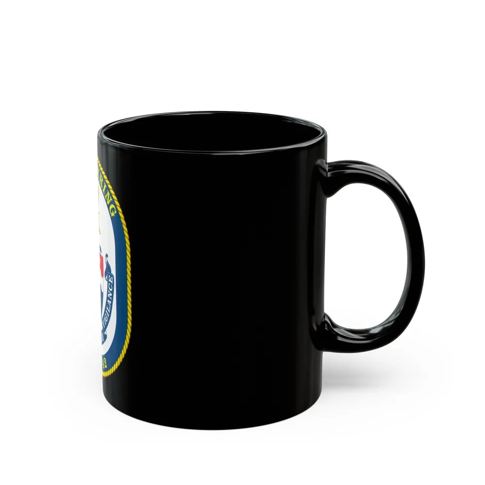 USS Klakring FFG 42 (U.S. Navy) Black Coffee Mug-Go Mug Yourself