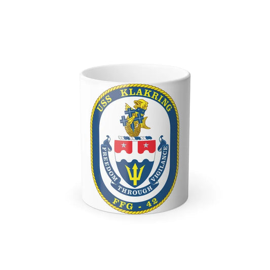 USS Klakring FFG 42 (U.S. Navy) Color Changing Mug 11oz-11oz-Go Mug Yourself