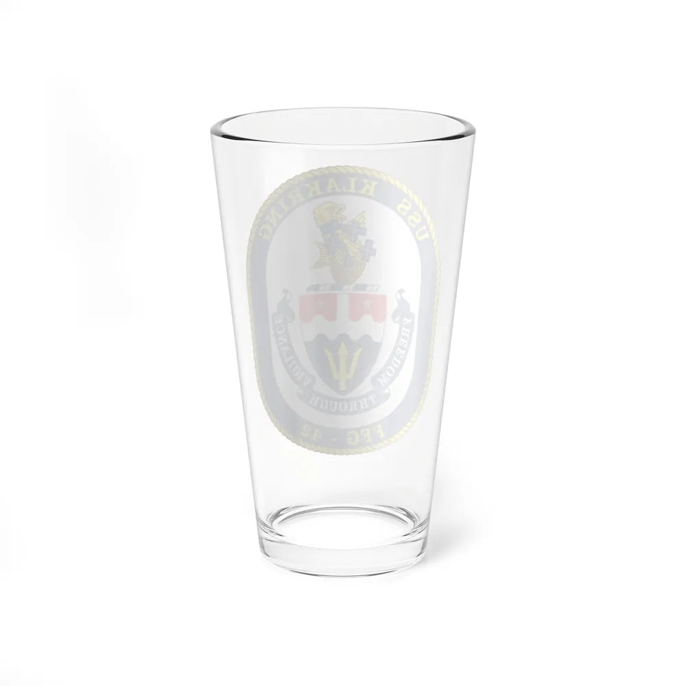 USS Klakring FFG 42 (U.S. Navy) Pint Glass 16oz-Go Mug Yourself