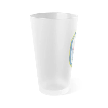 USS Klakring FFG 42 (U.S. Navy) Frosted Pint Glass 16oz - Go Mug Yourself