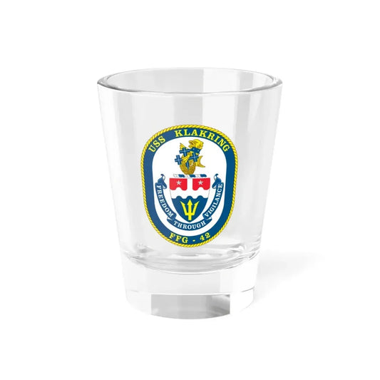 USS Klakring FFG 42 (U.S. Navy) Shot Glass 1.5oz 1.5oz - Go Mug Yourself