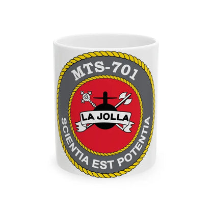 USS LA Jollo MTS 701 (U.S. Navy) White Coffee Mug 11oz - Go Mug Yourself
