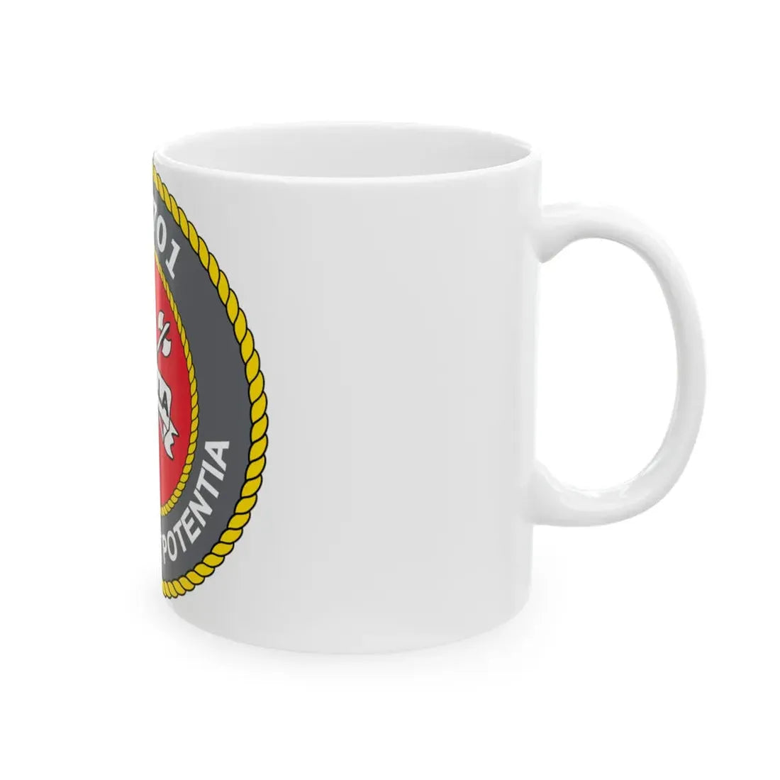 USS LA Jollo MTS 701 (U.S. Navy) White Coffee Mug - Go Mug Yourself
