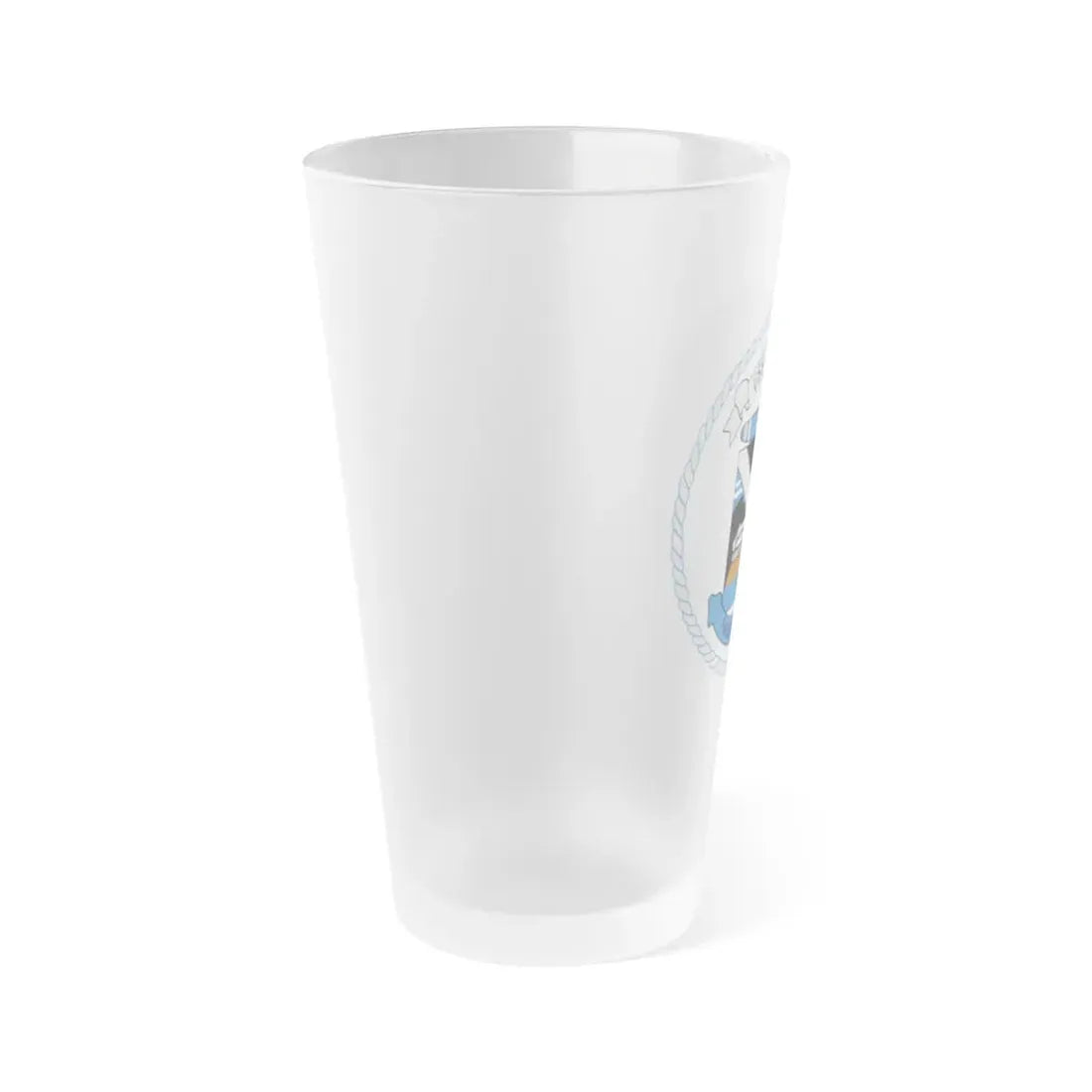 USS LA SALLE AGF 3 (U.S. Navy) Frosted Pint Glass 16oz - Go Mug Yourself