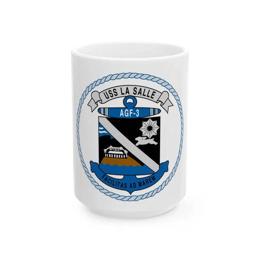 USS LA SALLE AGF 3 (U.S. Navy) White Coffee Mug 15oz - Go Mug Yourself