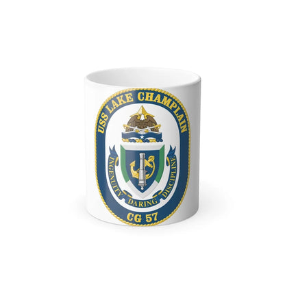 USS Lake Champlan CG 57 Crest (U.S. Navy) Color Changing Mug 11oz-11oz-Go Mug Yourself