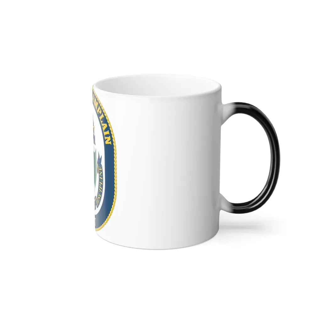 USS Lake Champlan CG 57 Crest (U.S. Navy) Color Changing Mug 11oz-Go Mug Yourself