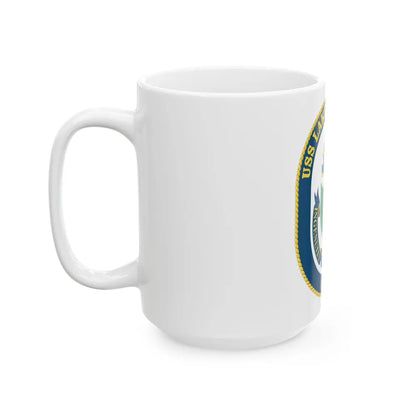 USS Lake Champlan CG 57 Crest (U.S. Navy) White Coffee Mug-Go Mug Yourself