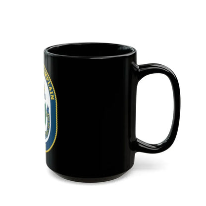 USS Lake Champlan CG 57 Crest (U.S. Navy) Black Coffee Mug - Go Mug Yourself