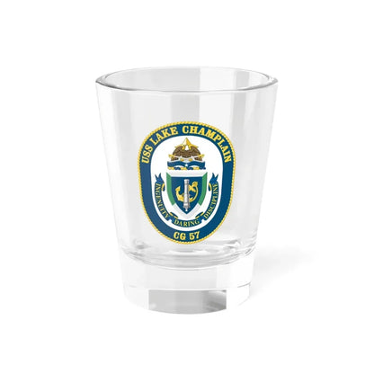 USS Lake Champlan CG 57 Crest (U.S. Navy) Shot Glass 1.5oz 1.5oz - Go Mug Yourself