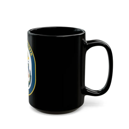 USS Lake Erie CG 70 Crest (U.S. Navy) Black Coffee Mug-Go Mug Yourself