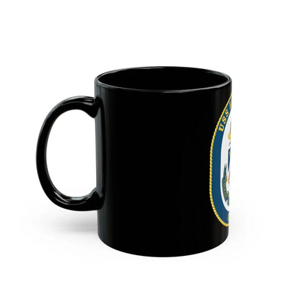 USS Lake Erie CG 70 Crest (U.S. Navy) Black Coffee Mug-Go Mug Yourself