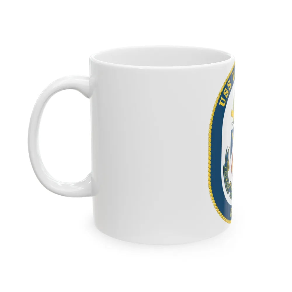 USS Lake Erie CG 70 Crest (U.S. Navy) White Coffee Mug-Go Mug Yourself