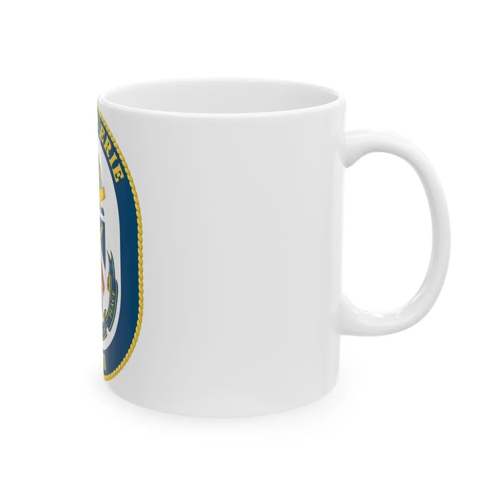 USS Lake Erie CG 70 Crest (U.S. Navy) White Coffee Mug-Go Mug Yourself