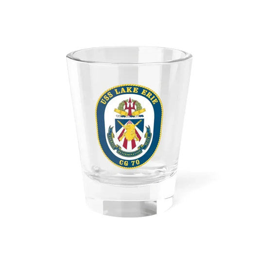 USS Lake Erie CG 70 Crest (U.S. Navy) Shot Glass 1.5oz 1.5oz - Go Mug Yourself