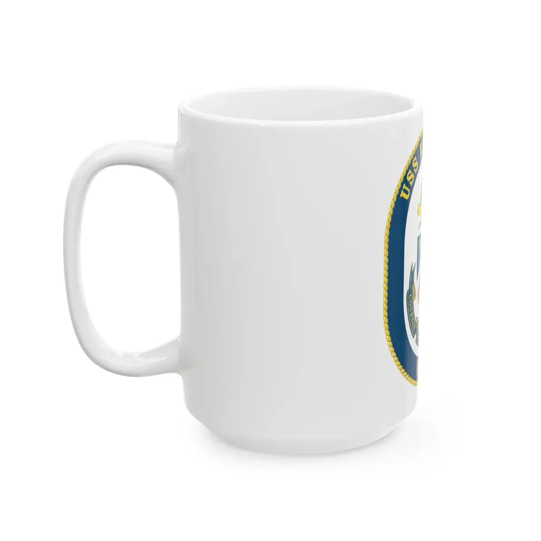 USS Lake Erie CG 70 Crest (U.S. Navy) White Coffee Mug - Go Mug Yourself