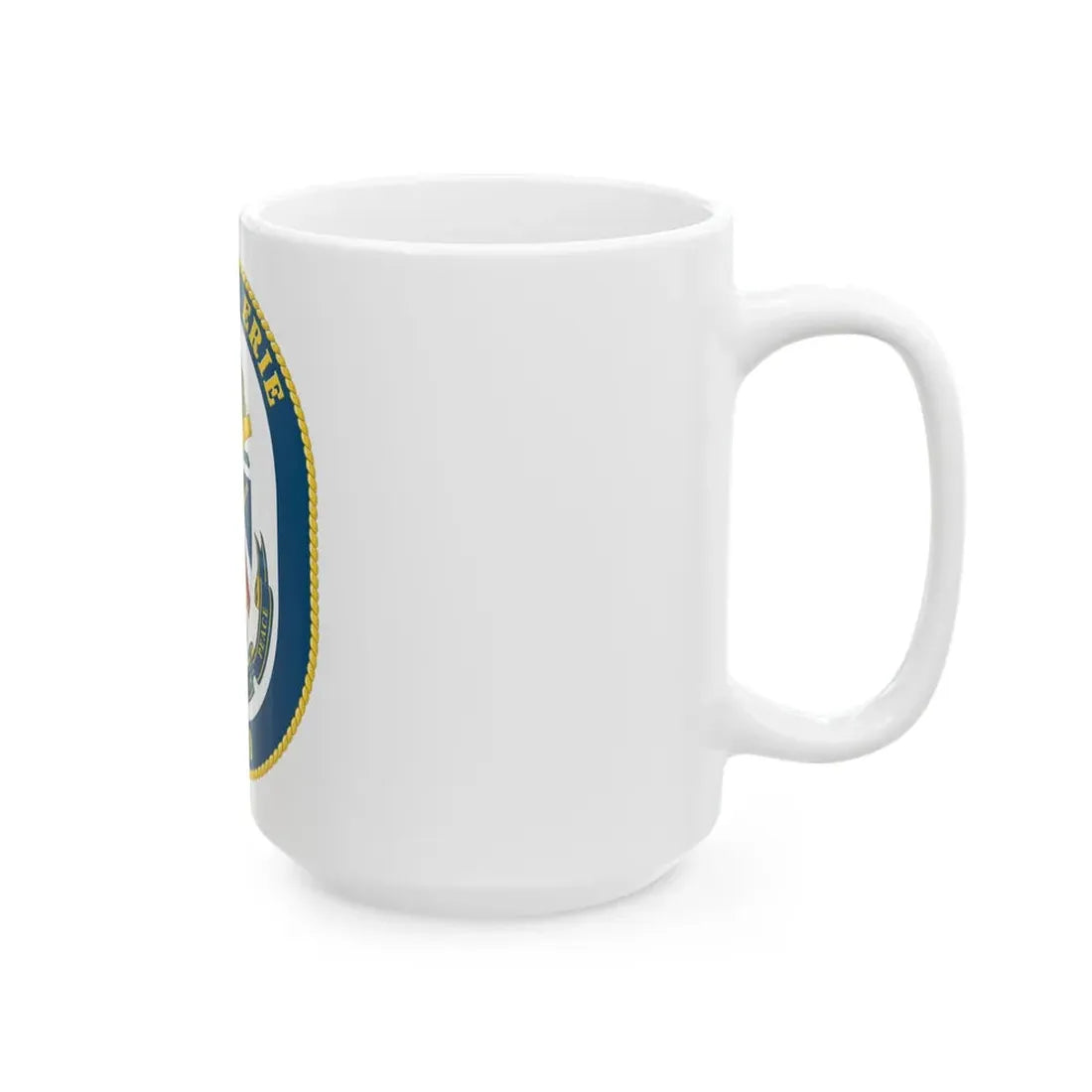 USS Lake Erie CG 70 Crest (U.S. Navy) White Coffee Mug - Go Mug Yourself