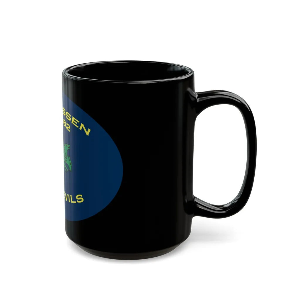 USS Lassen DDG 82 Sea Devils New 2018 (U.S. Navy) Black Coffee Mug-Go Mug Yourself