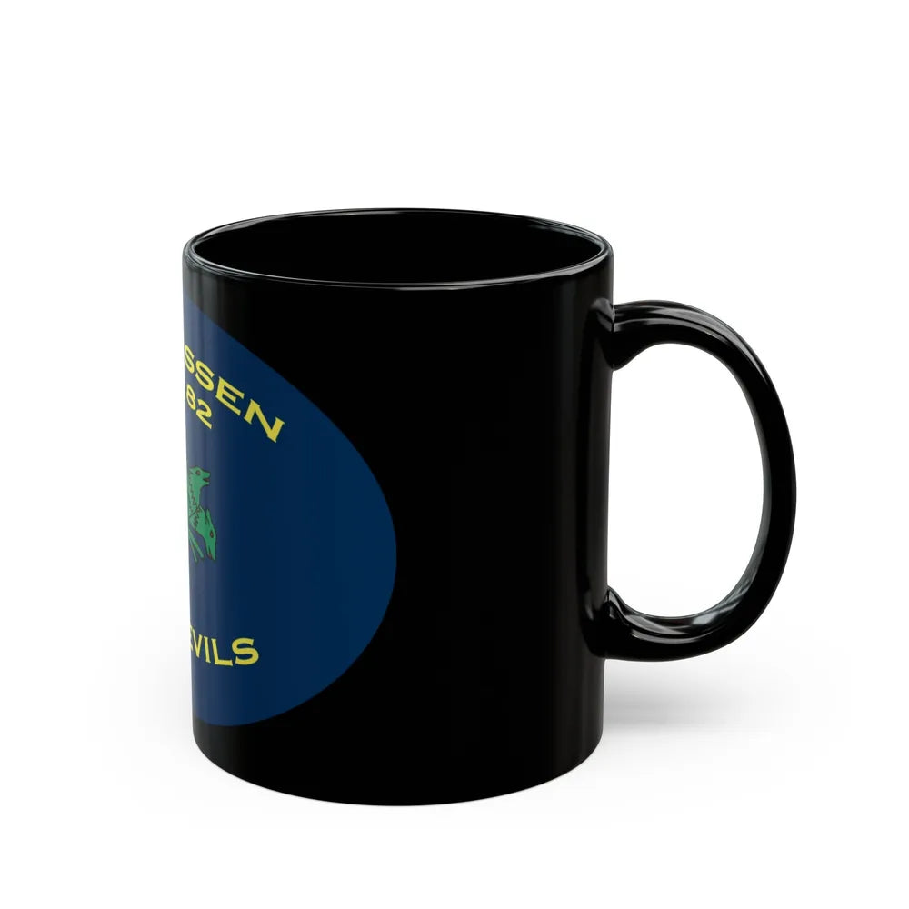 USS Lassen DDG 82 Sea Devils New 2018 (U.S. Navy) Black Coffee Mug-Go Mug Yourself