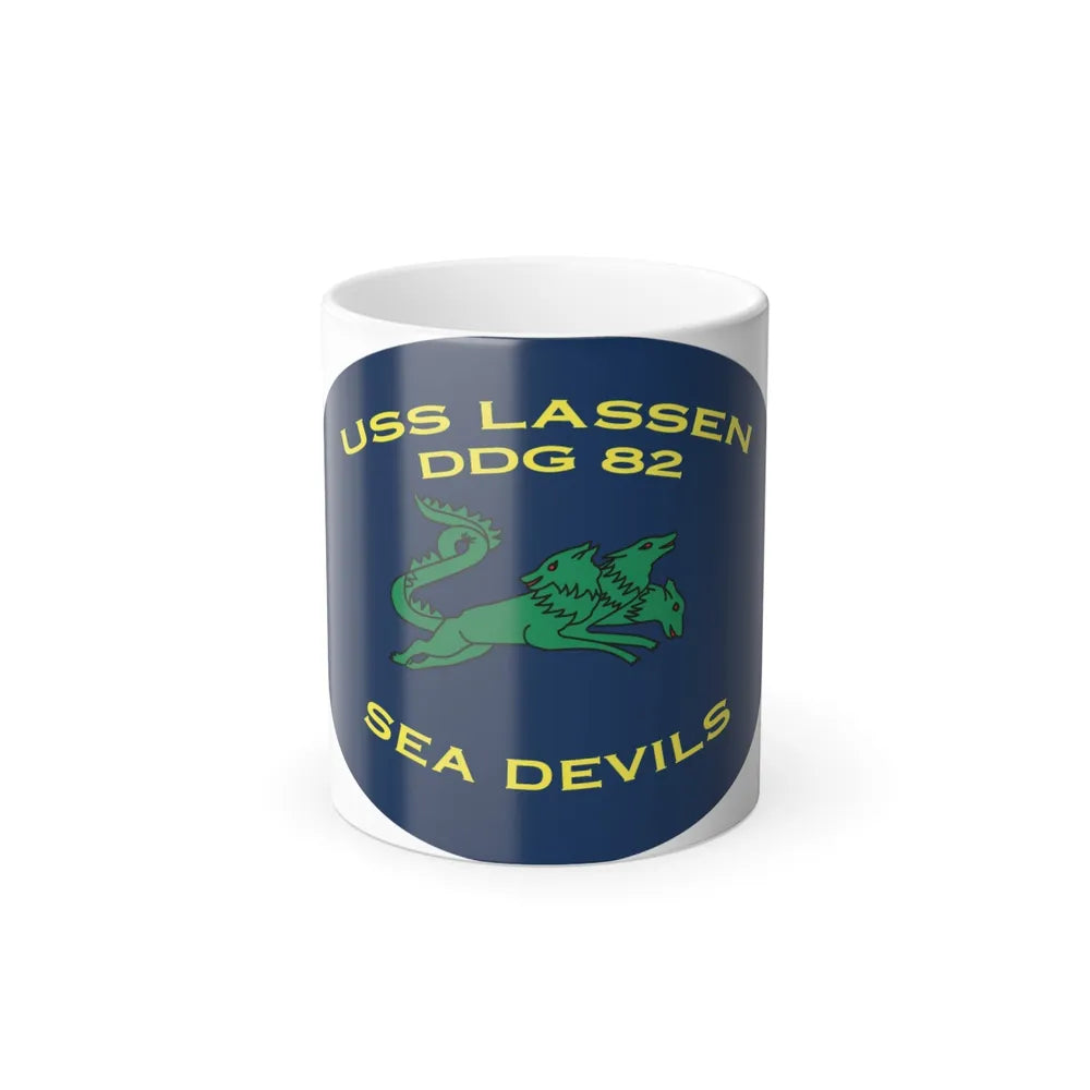 USS Lassen DDG 82 Sea Devils New 2018 (U.S. Navy) Color Changing Mug 11oz-11oz-Go Mug Yourself
