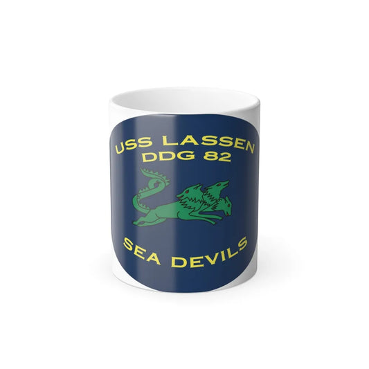 USS Lassen DDG 82 Sea Devils New 2018 (U.S. Navy) Color Changing Mug 11oz-11oz-Go Mug Yourself