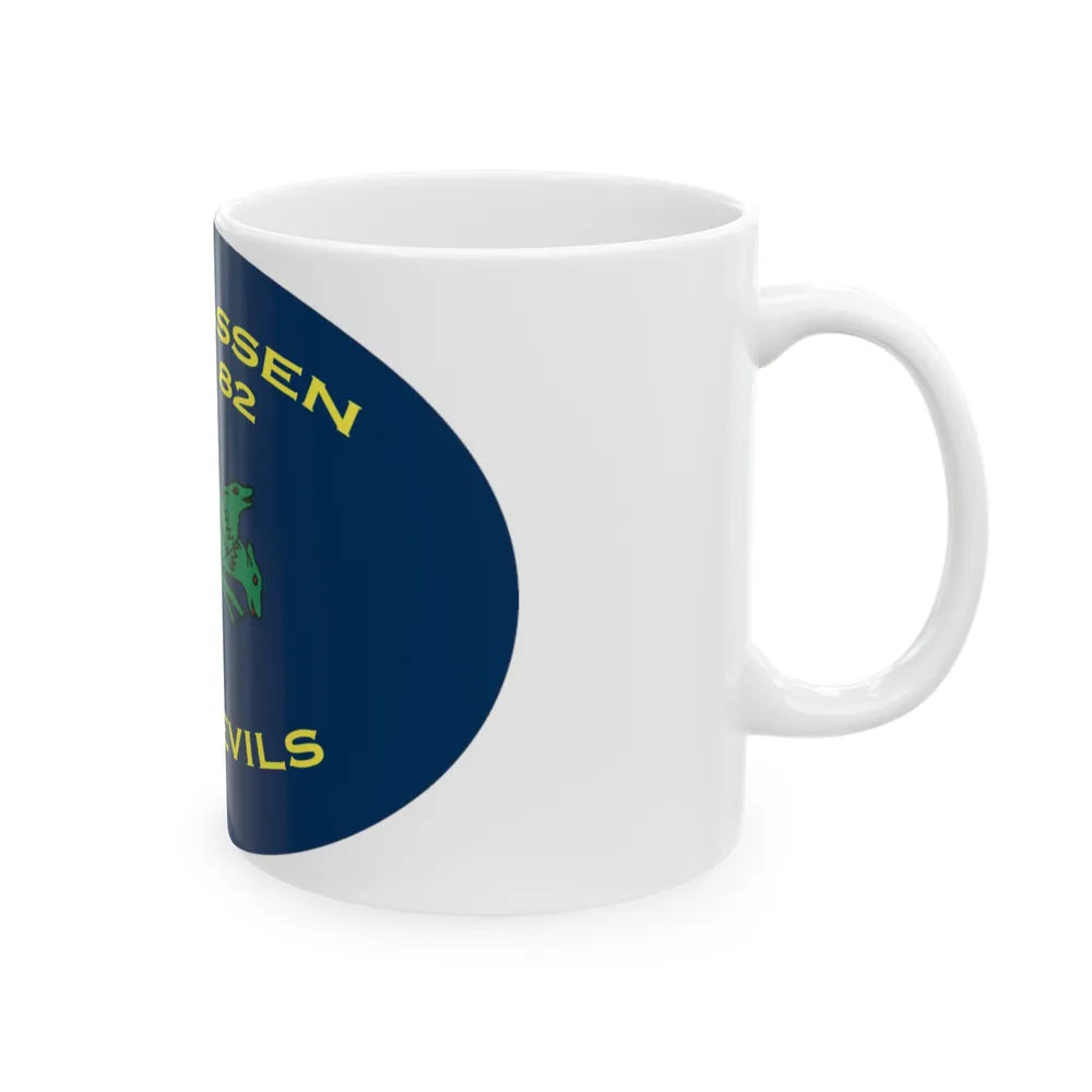 USS Lassen DDG 82 Sea Devils New 2018 (U.S. Navy) White Coffee Mug-Go Mug Yourself