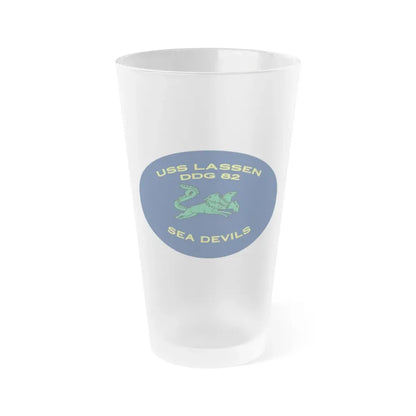 USS Lassen DDG 82 Sea Devils New 2018 (U.S. Navy) Frosted Pint Glass 16oz Default Title - Go Mug Yourself