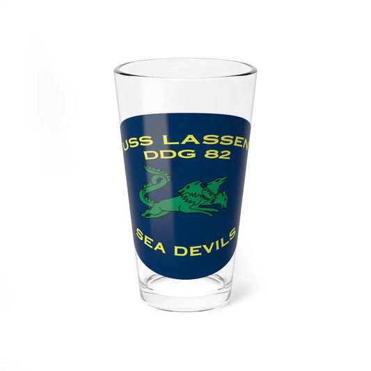 USS Lassen DDG 82 Sea Devils New 2018 (U.S. Navy) Pint Glass 16oz 16oz - Go Mug Yourself