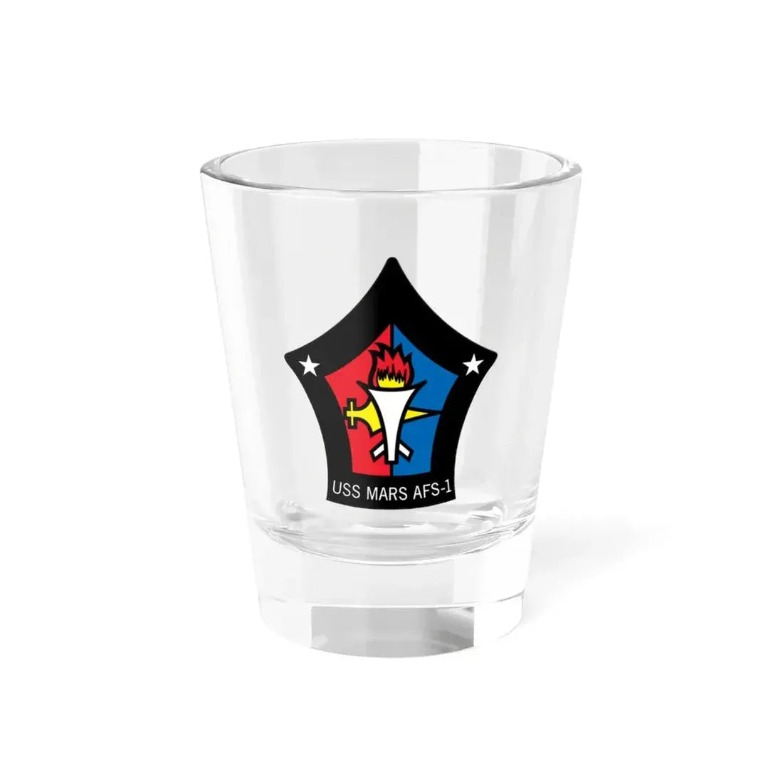 USS Mars AFS 1 (U.S. Navy) Shot Glass 1.5oz 1.5oz - Go Mug Yourself