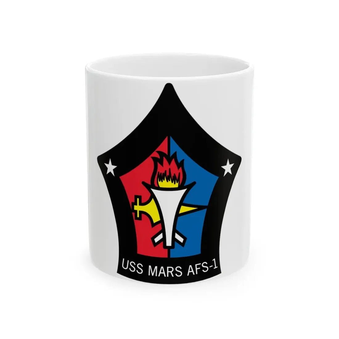 USS Mars AFS 1 (U.S. Navy) White Coffee Mug 11oz - Go Mug Yourself