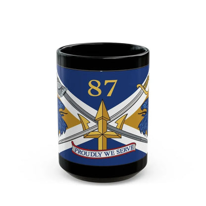 USS Mason DDG 87 Battle Flag. (U.S. Navy) Black Coffee Mug 15oz - Go Mug Yourself