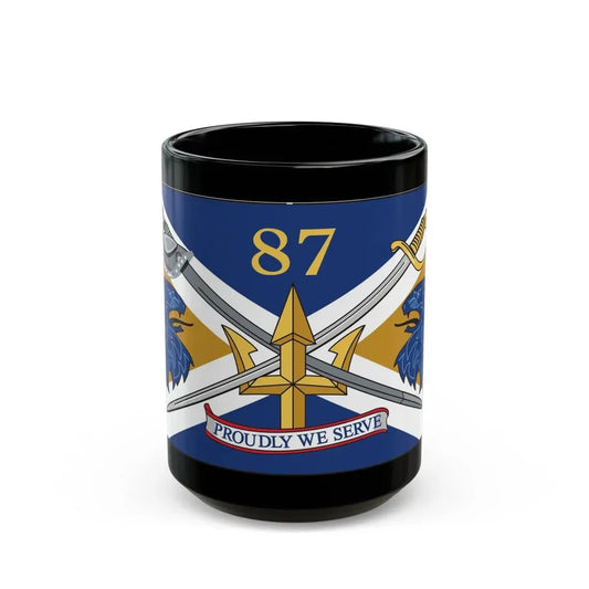 USS Mason DDG 87 Battle Flag. (U.S. Navy) Black Coffee Mug 15oz - Go Mug Yourself