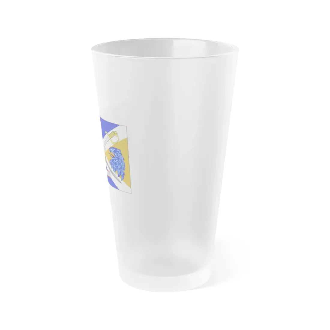USS Mason DDG 87 Battle Flag (U.S. Navy) Frosted Pint Glass 16oz - Go Mug Yourself