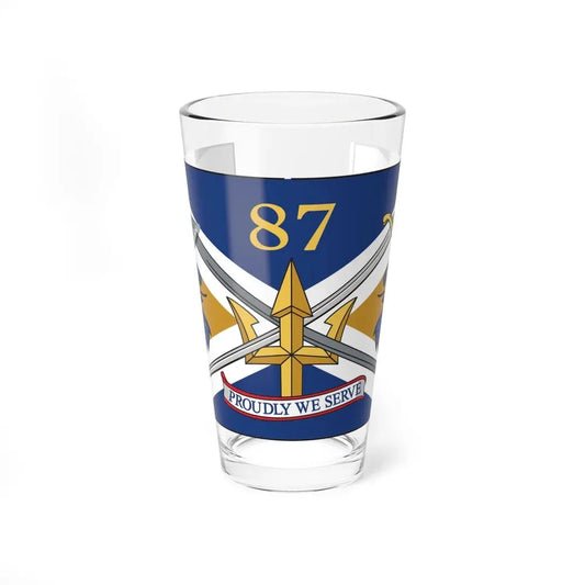 USS Mason DDG 87 Battle Flag. (U.S. Navy) Pint Glass 16oz 16oz - Go Mug Yourself