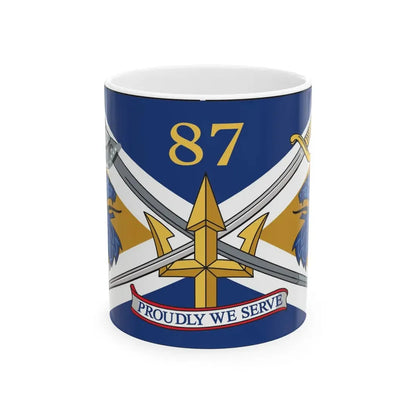 USS Mason DDG 87 Battle Flag. (U.S. Navy) White Coffee Mug 11oz - Go Mug Yourself