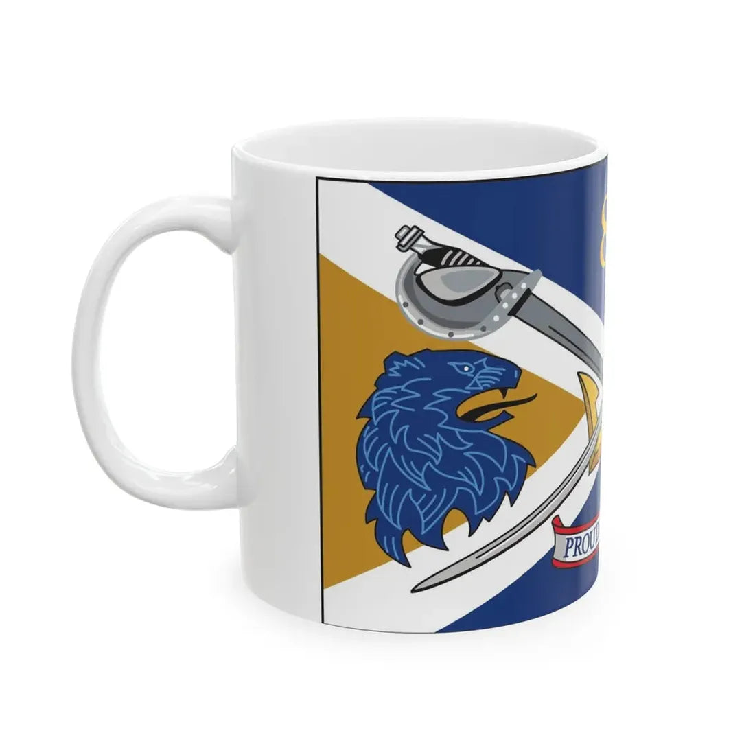USS Mason DDG 87 Battle Flag. (U.S. Navy) White Coffee Mug - Go Mug Yourself
