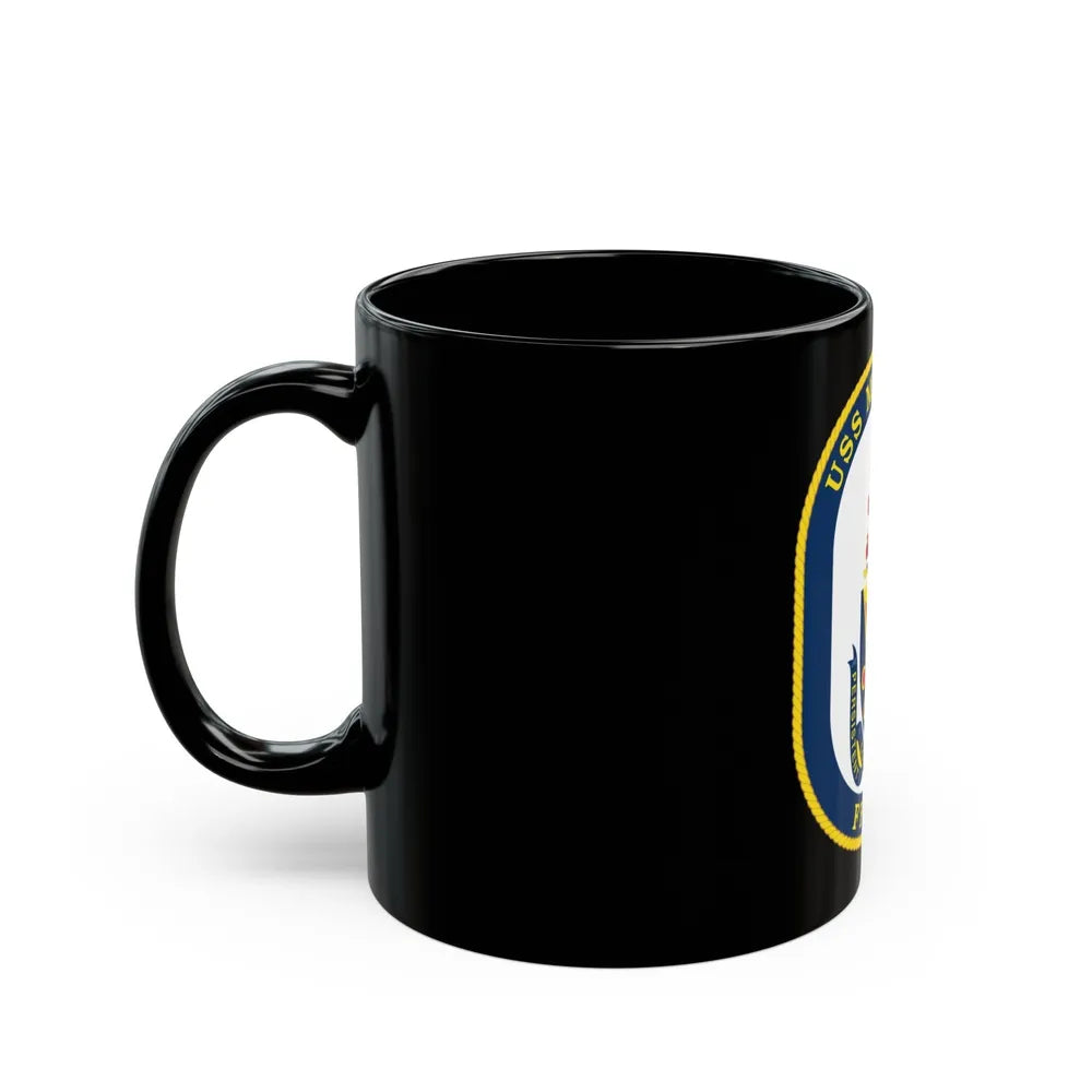 USS McClusky FFG 41 (U.S. Navy) Black Coffee Mug-Go Mug Yourself