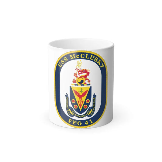 USS McClusky FFG 41 (U.S. Navy) Color Changing Mug 11oz-11oz-Go Mug Yourself