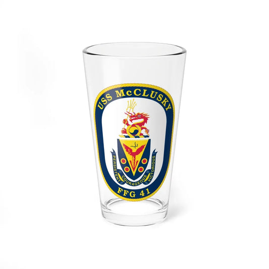 USS McClusky FFG 41 (U.S. Navy) Pint Glass 16oz-16oz-Go Mug Yourself