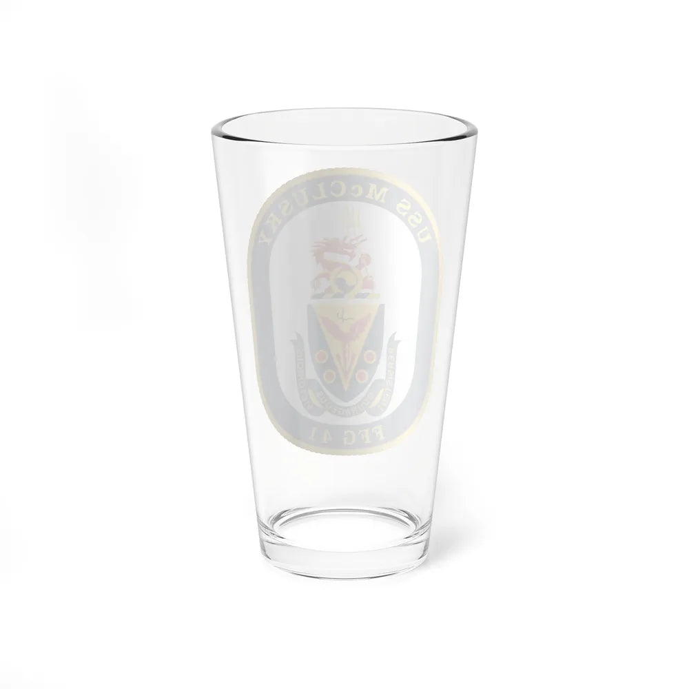 USS McClusky FFG 41 (U.S. Navy) Pint Glass 16oz-Go Mug Yourself